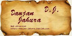Damjan Jahura vizit kartica